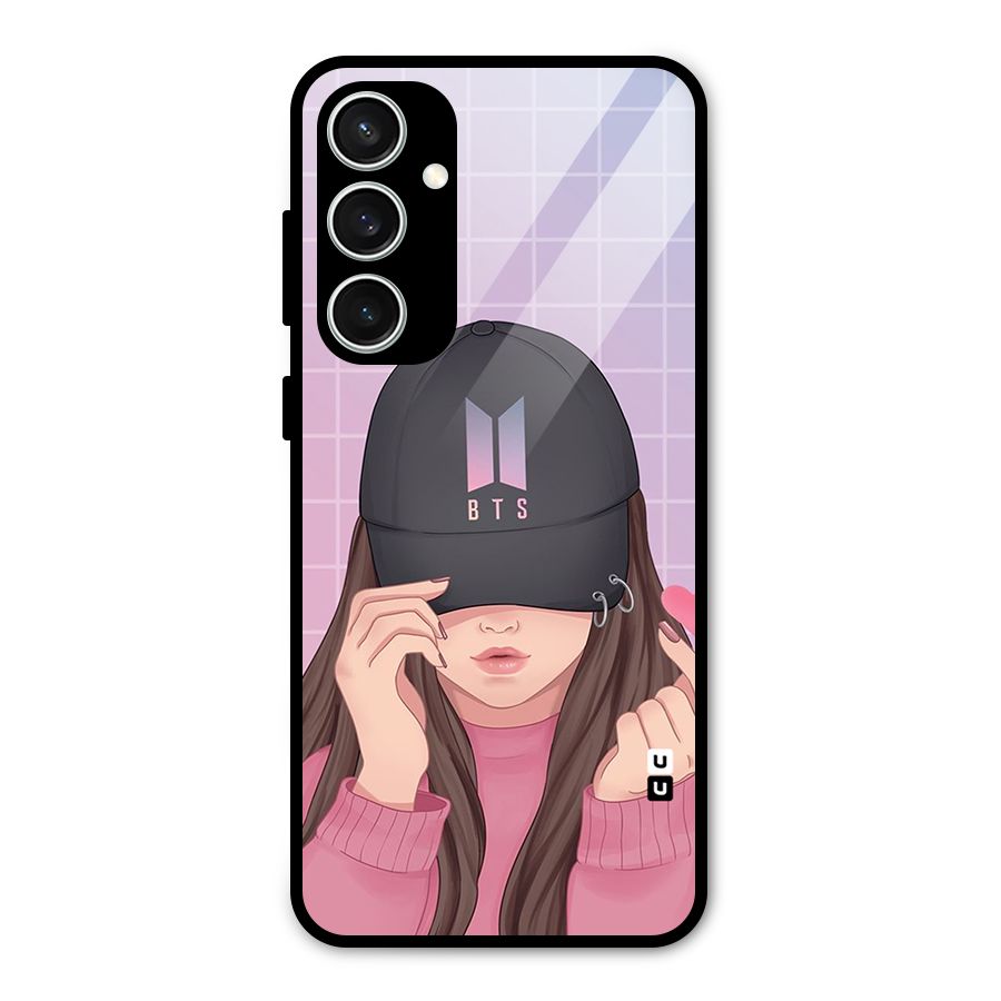 Anime Beautiful BTS Girl Glass Back Case for Galaxy S23 FE