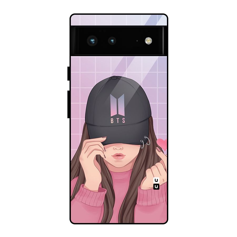 Anime Beautiful BTS Girl Glass Back Case for Google Pixel 6