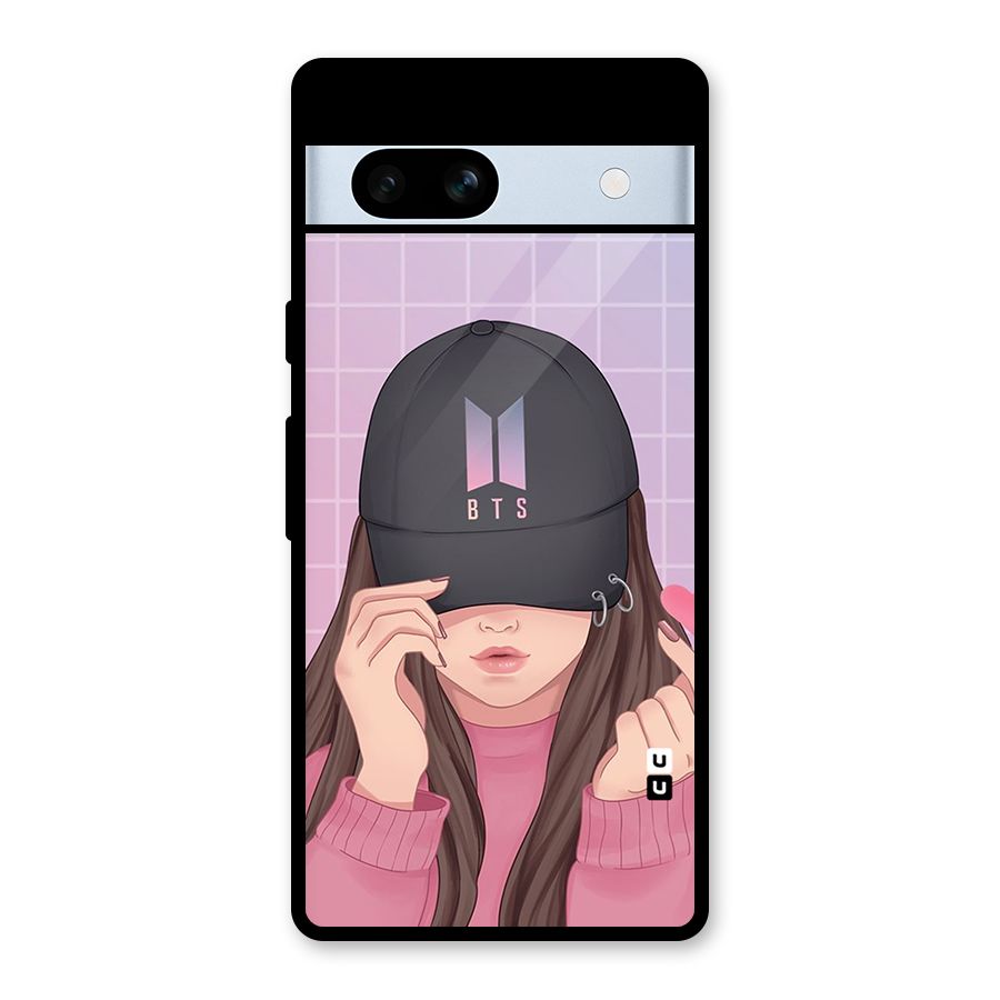 Anime Beautiful BTS Girl Glass Back Case for Google Pixel 7a