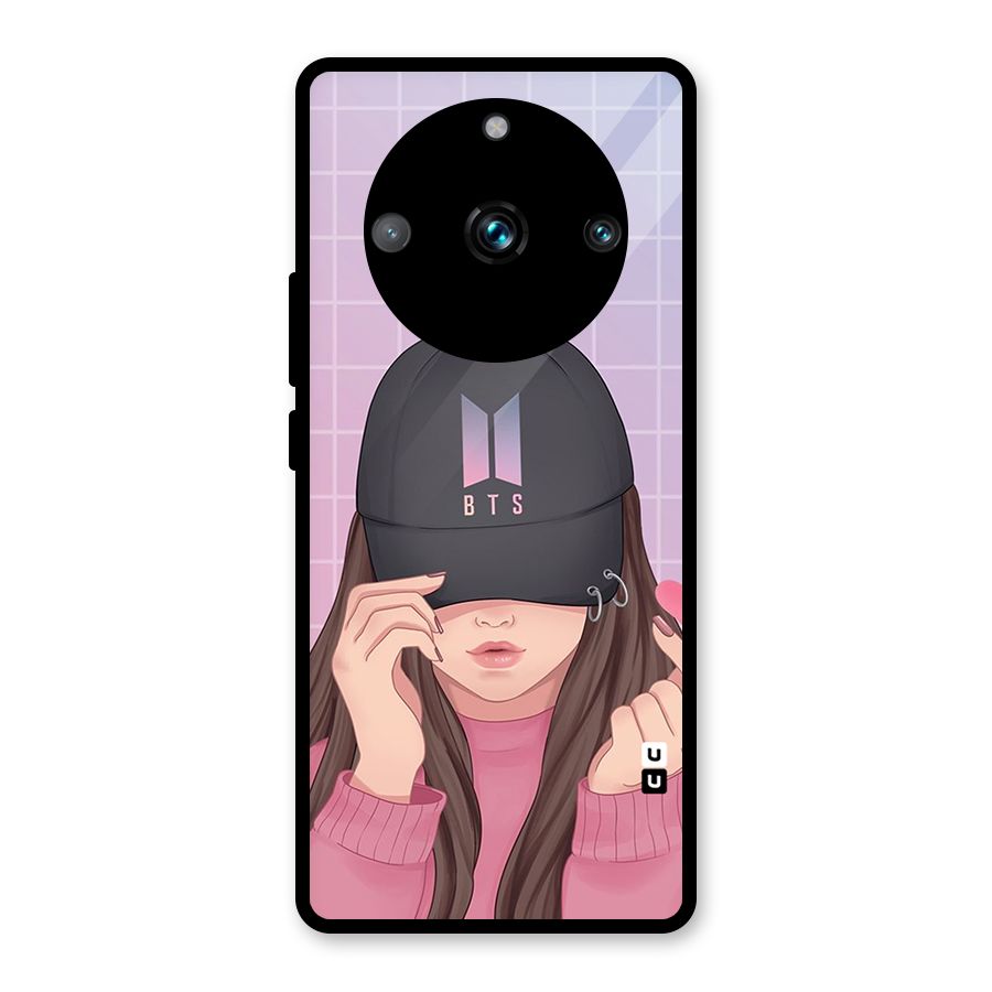 Anime Beautiful BTS Girl Glass Back Case for Realme 11 Pro