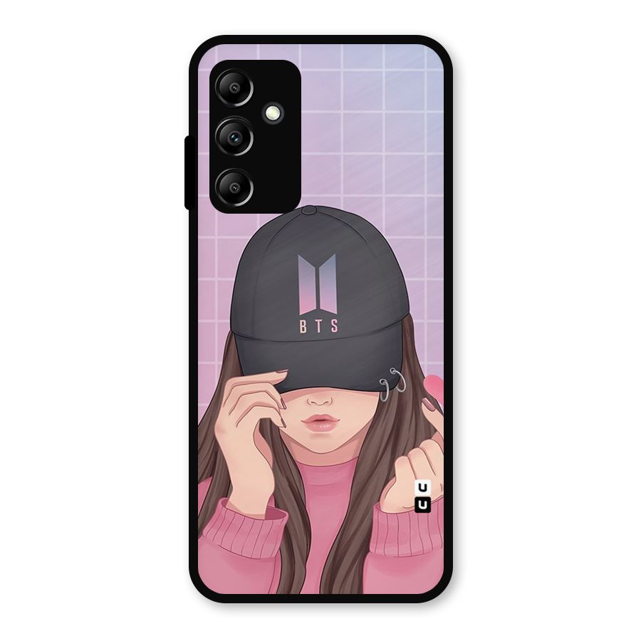 Anime Beautiful BTS Girl Metal Back Case for Galaxy A14 5G