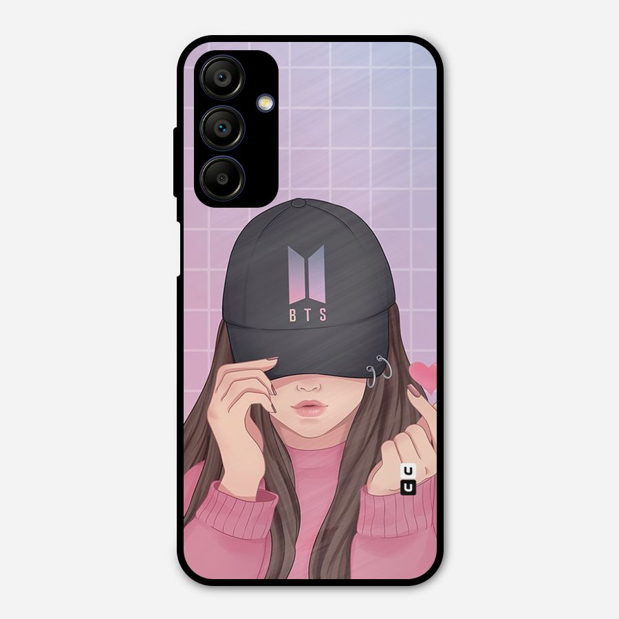 Anime Beautiful BTS Girl Metal Back Case for Galaxy A15 5G