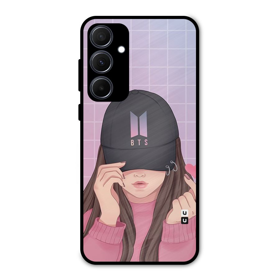 Anime Beautiful BTS Girl Metal Back Case for Galaxy A35