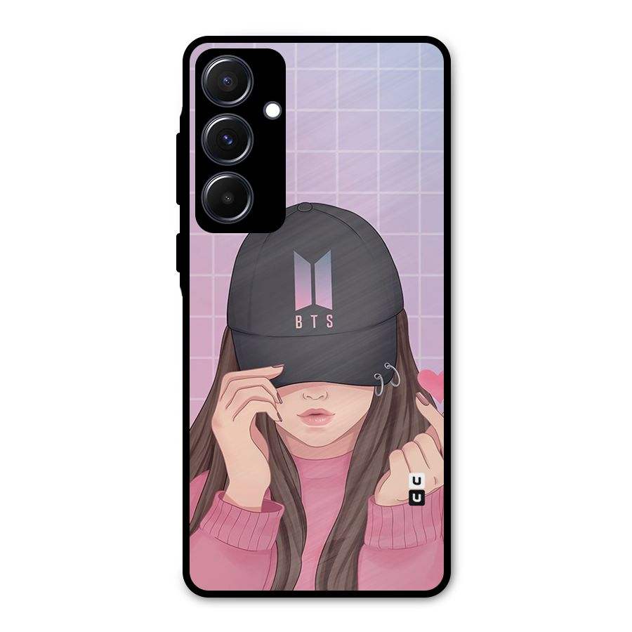Anime Beautiful BTS Girl Metal Back Case for Galaxy A55