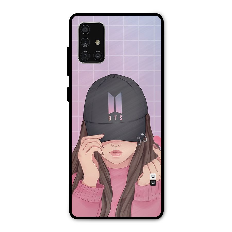 Anime Beautiful BTS Girl Metal Back Case for Galaxy A71