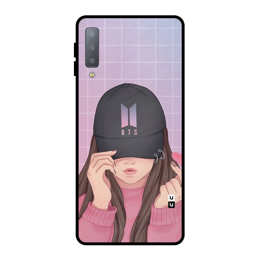 Anime Beautiful BTS Girl Metal Back Case for Galaxy A7 (2018)