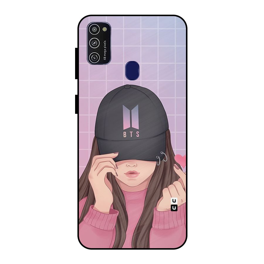Anime Beautiful BTS Girl Metal Back Case for Galaxy M21