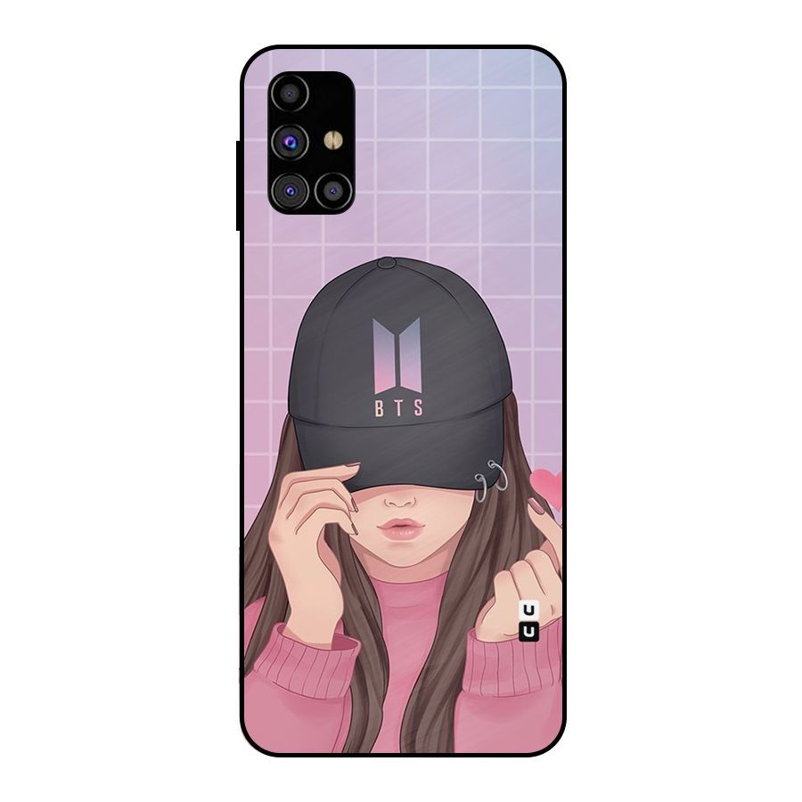 Anime Beautiful BTS Girl Metal Back Case for Galaxy M31s