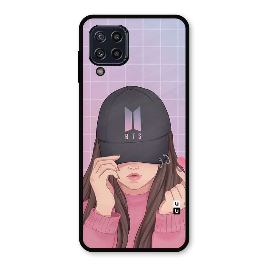 Anime Beautiful BTS Girl Metal Back Case for Galaxy M32