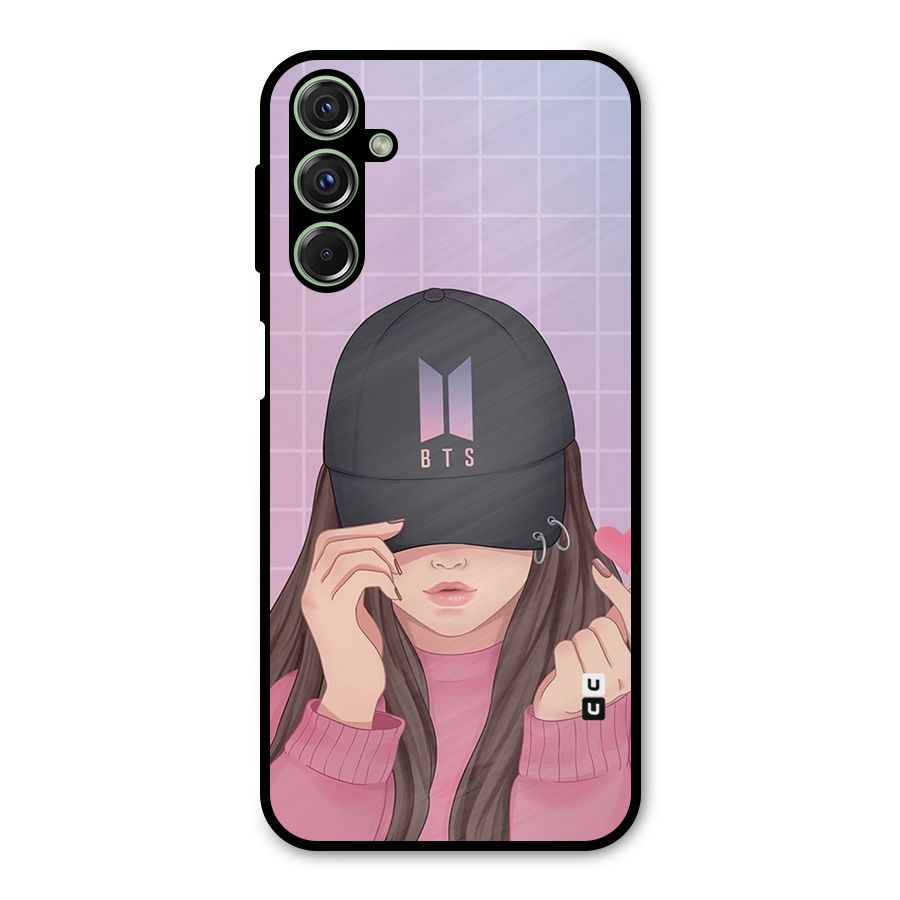 Anime Beautiful BTS Girl Metal Back Case for Galaxy M34