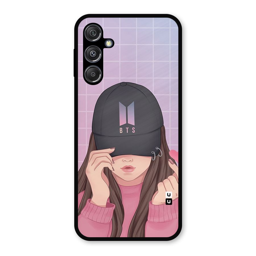 Anime Beautiful BTS Girl Metal Back Case for Galaxy M34 5G