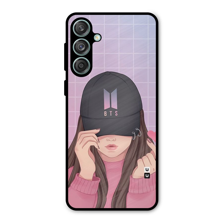Anime Beautiful BTS Girl Metal Back Case for Galaxy M55 5G