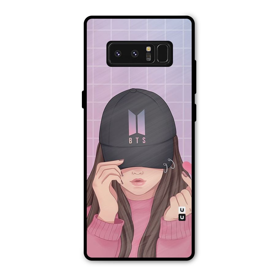 Anime Beautiful BTS Girl Metal Back Case for Galaxy Note 8