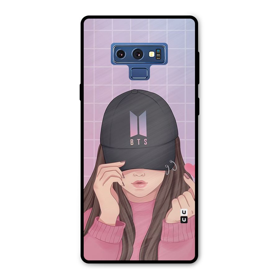 Anime Beautiful BTS Girl Metal Back Case for Galaxy Note 9