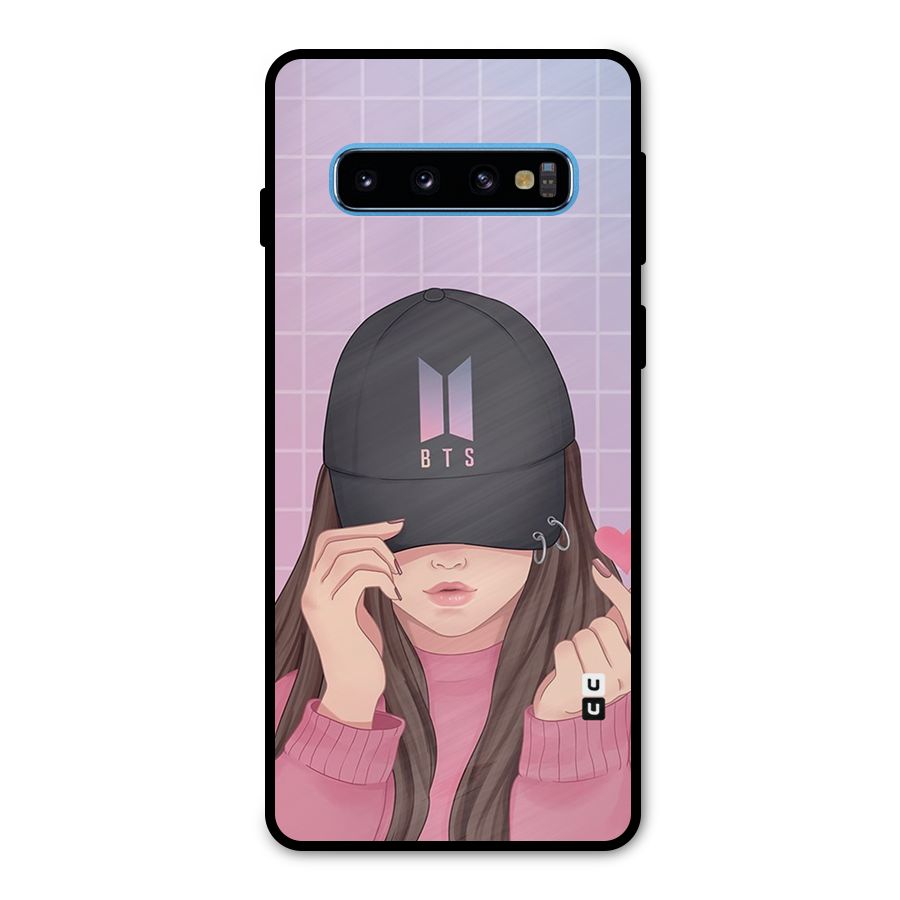 Anime Beautiful BTS Girl Metal Back Case for Galaxy S10