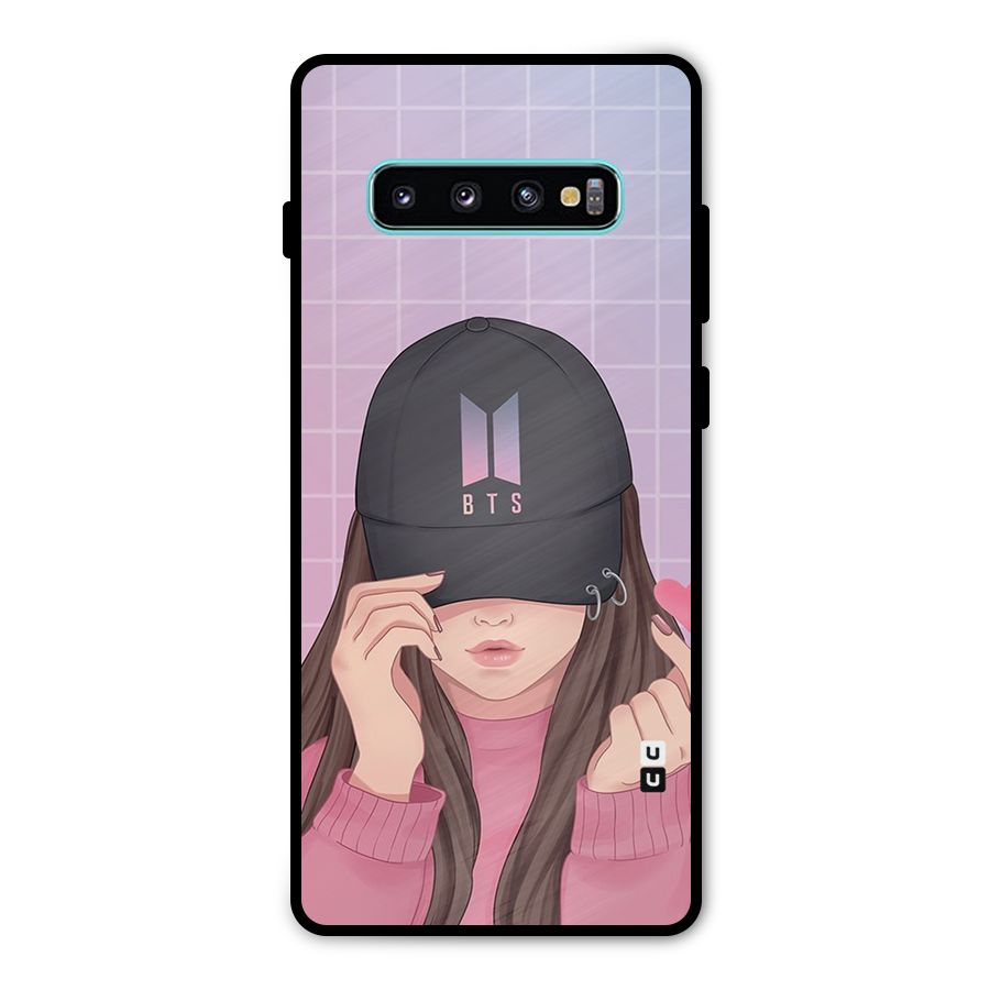 Anime Beautiful BTS Girl Metal Back Case for Galaxy S10 Plus