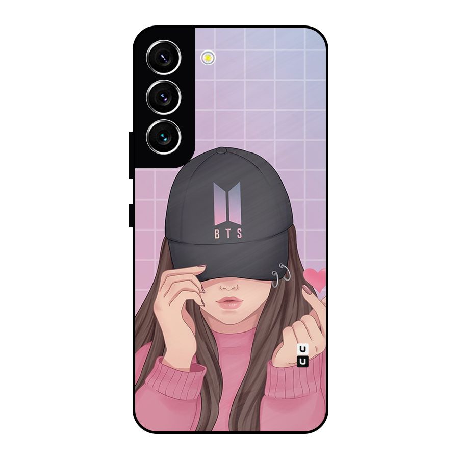 Anime Beautiful BTS Girl Metal Back Case for Galaxy S22 5G