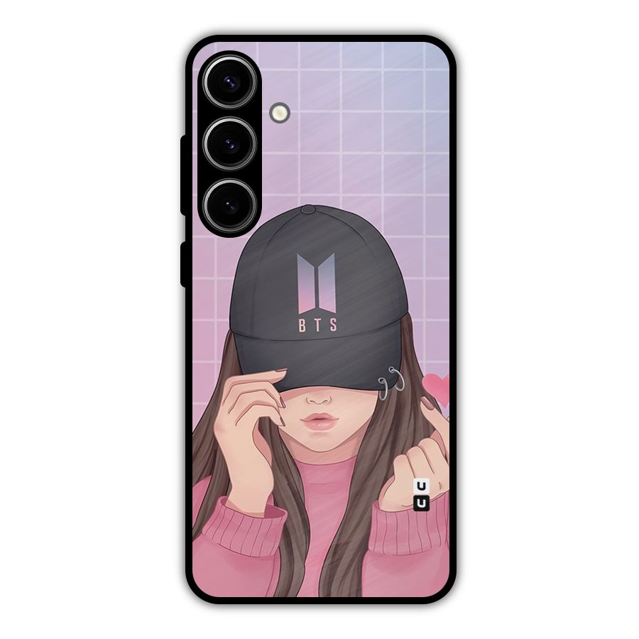 Anime Beautiful BTS Girl Metal Back Case for Galaxy S24 Plus