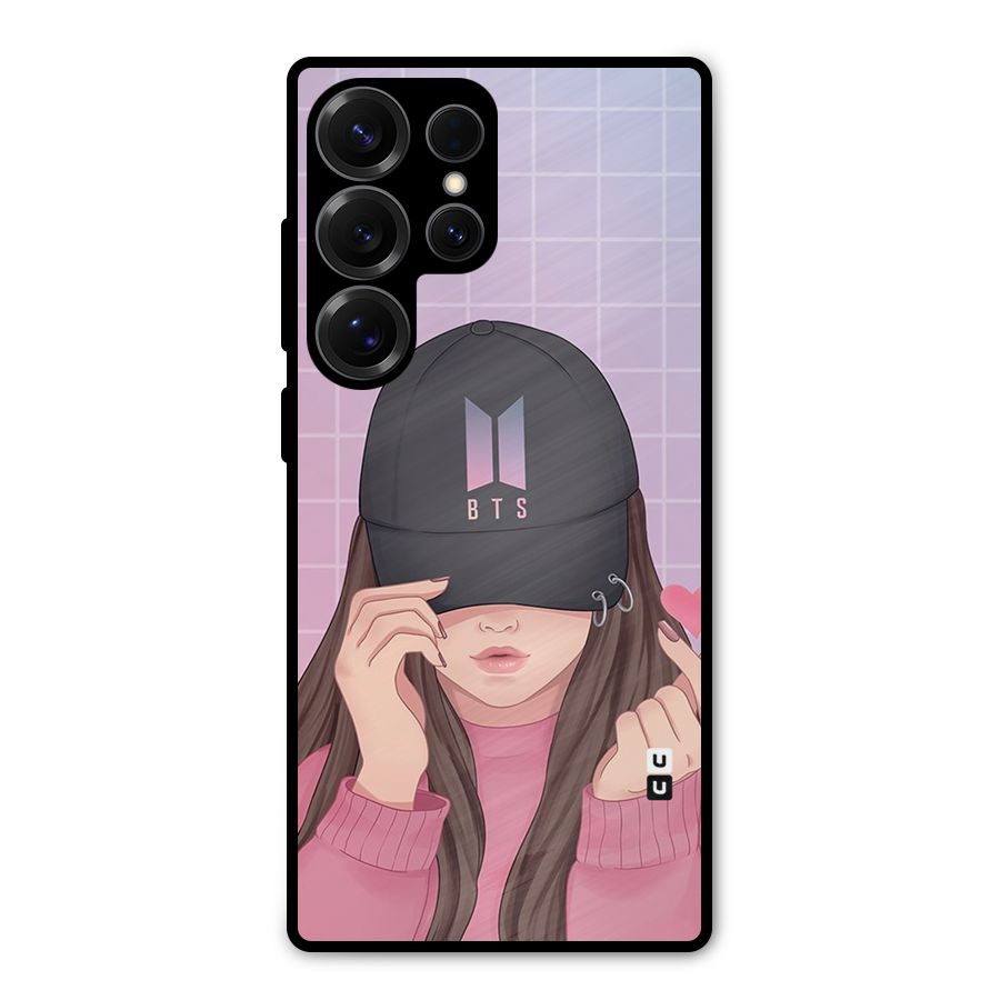 Anime Beautiful BTS Girl Metal Back Case for Galaxy S25 Ultra