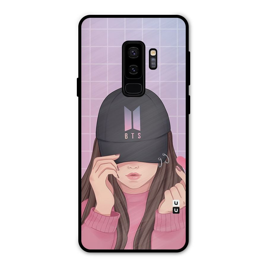 Anime Beautiful BTS Girl Metal Back Case for Galaxy S9 Plus