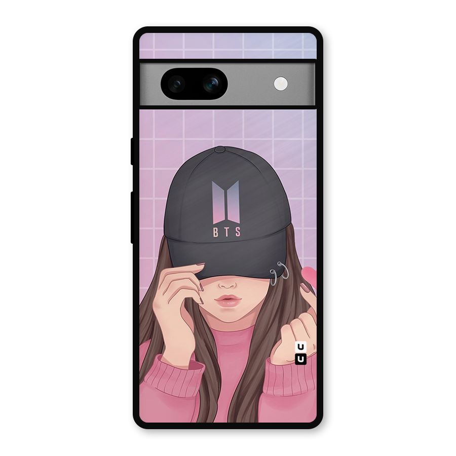 Anime Beautiful BTS Girl Metal Back Case for Google Pixel 7a