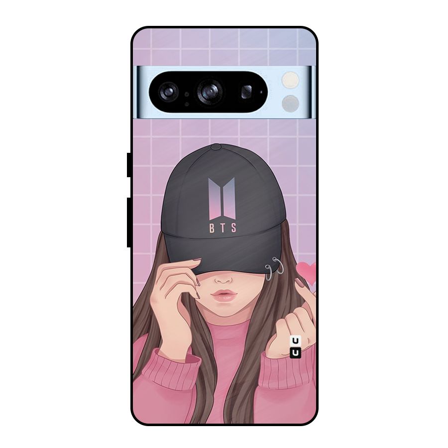 Anime Beautiful BTS Girl Metal Back Case for Google Pixel 8 Pro