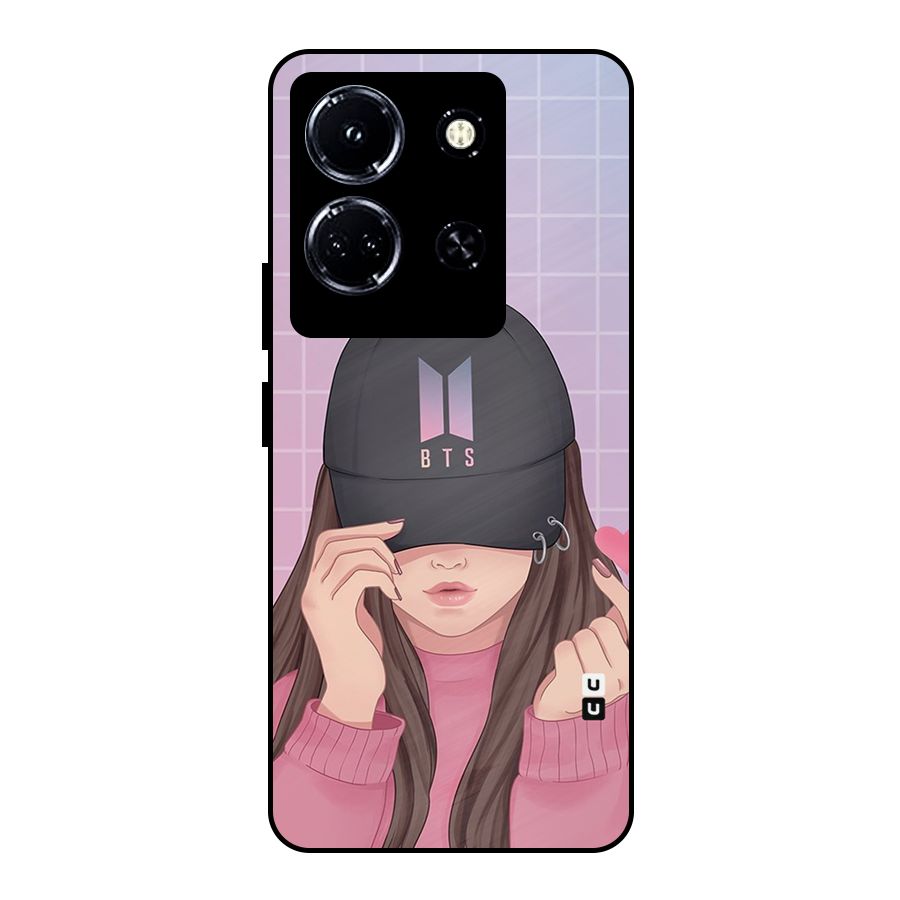Anime Beautiful BTS Girl Metal Back Case for Infinix Note 30 5G