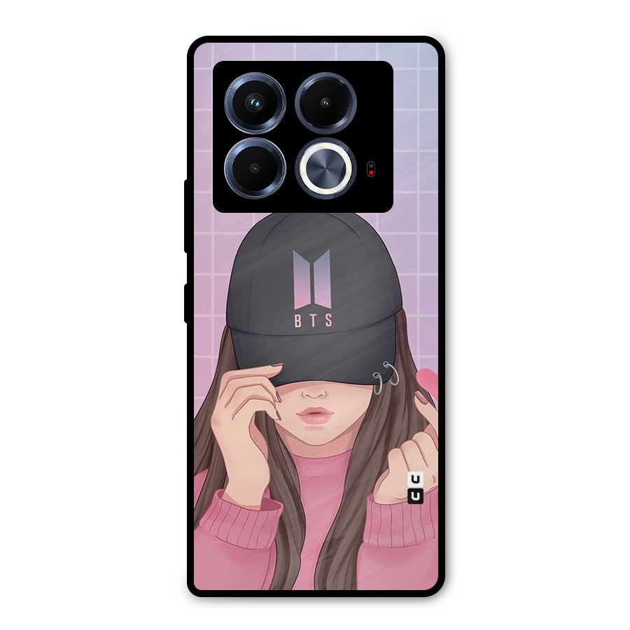 Anime Beautiful BTS Girl Metal Back Case for Infinix Note 40 5G