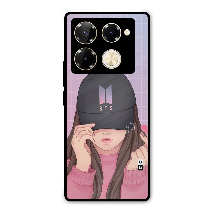 Anime Beautiful BTS Girl Metal Back Case for Infinix Note 40 Pro