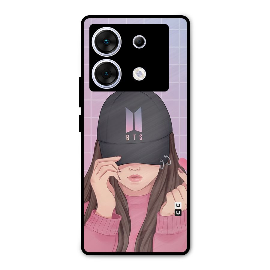 Anime Beautiful BTS Girl Metal Back Case for Infinix Zero 30 5G