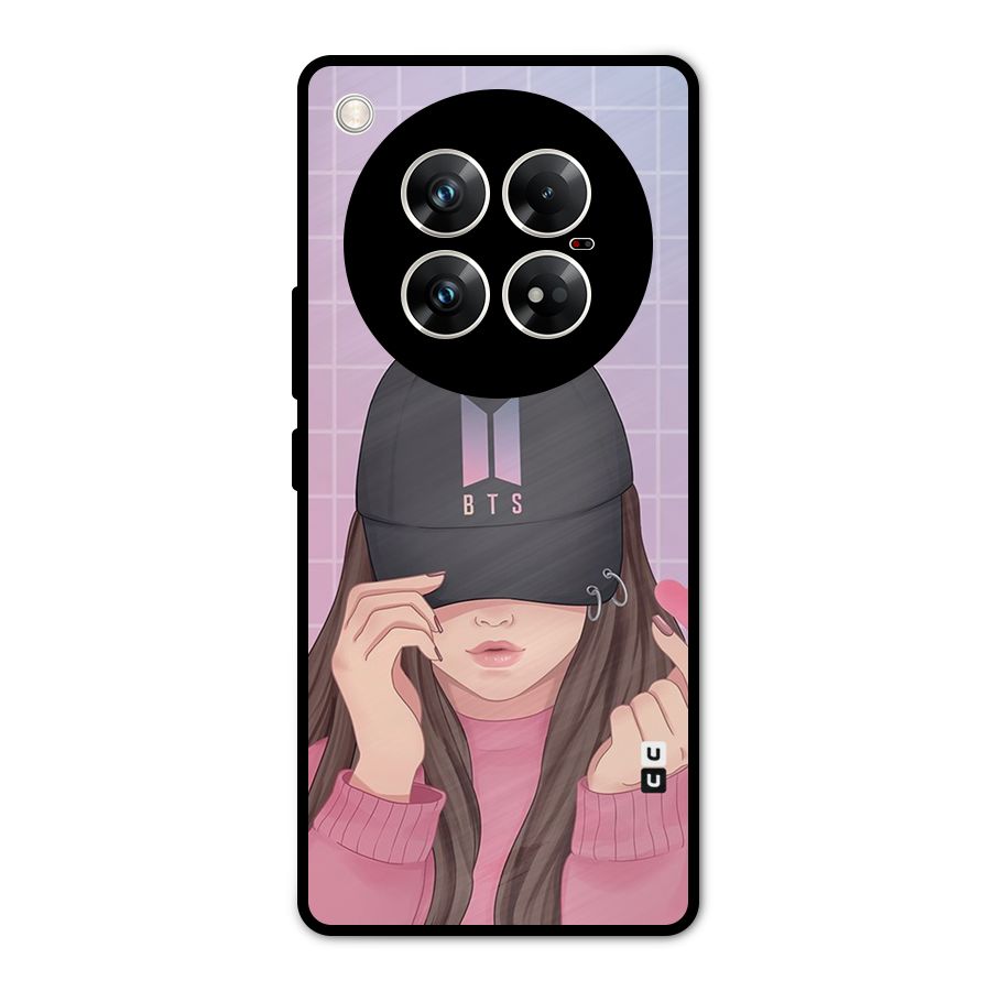 Anime Beautiful BTS Girl Metal Back Case for Infinix Zero 40 5G