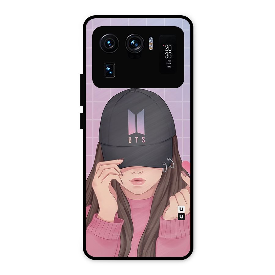 Anime Beautiful BTS Girl Metal Back Case for Mi 11 Ultra