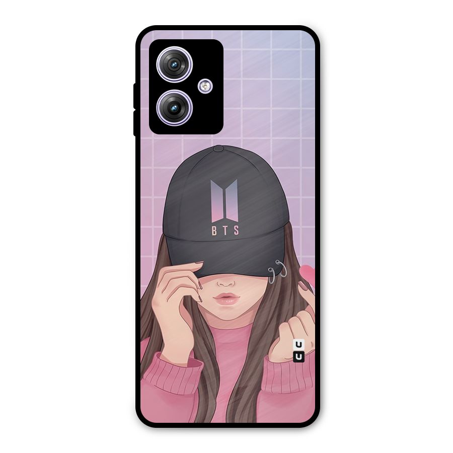 Anime Beautiful BTS Girl Metal Back Case for Moto G64