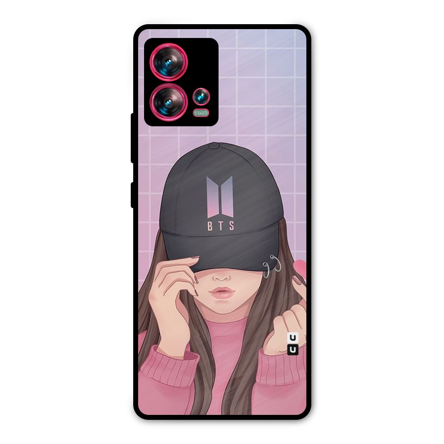 Anime Beautiful BTS Girl Metal Back Case for Motorola Edge 30 Fusion