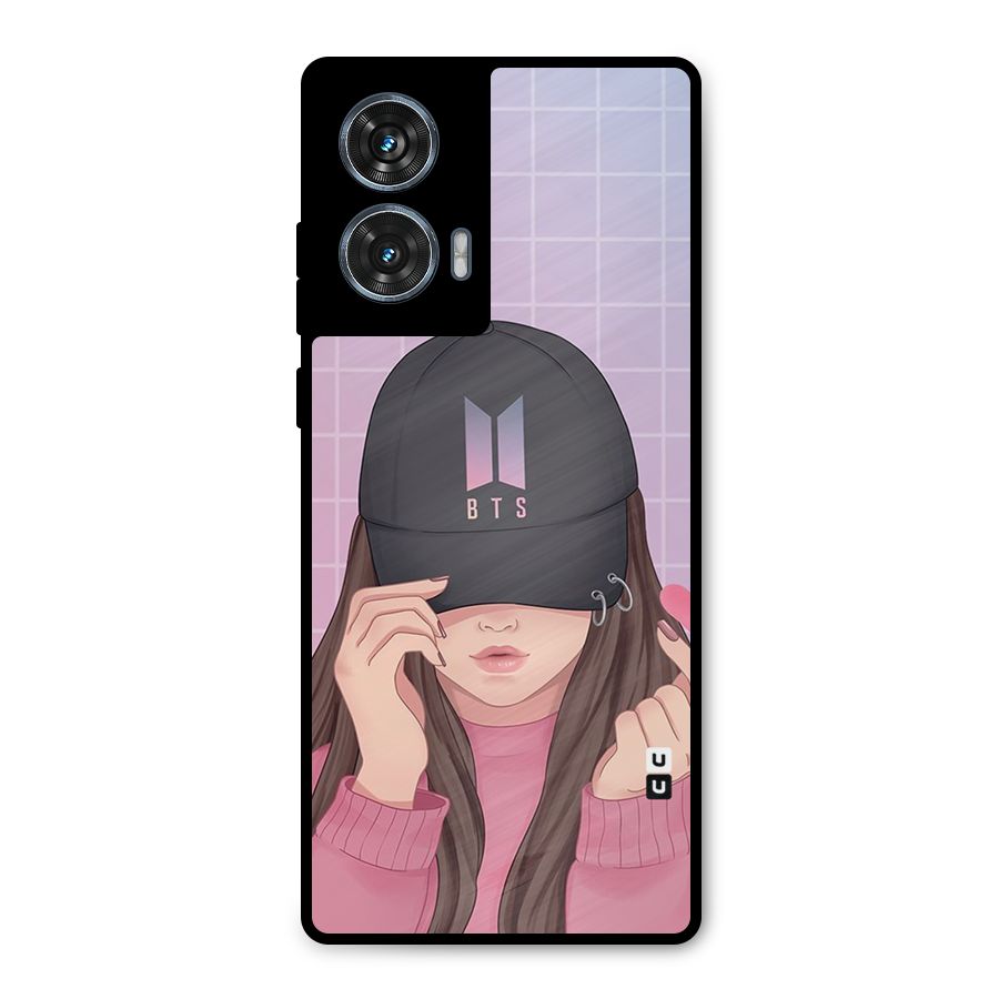 Anime Beautiful BTS Girl Metal Back Case for Motorola Edge 50 Fusion