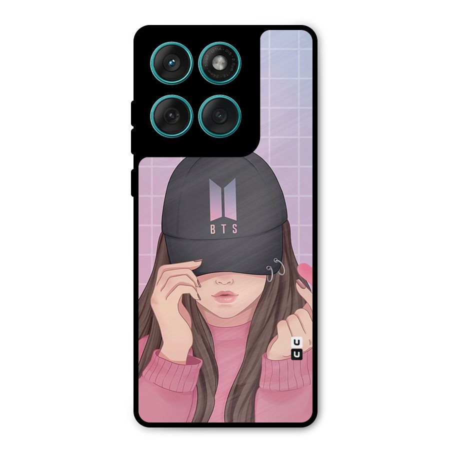 Anime Beautiful BTS Girl Metal Back Case for Motorola Edge 60