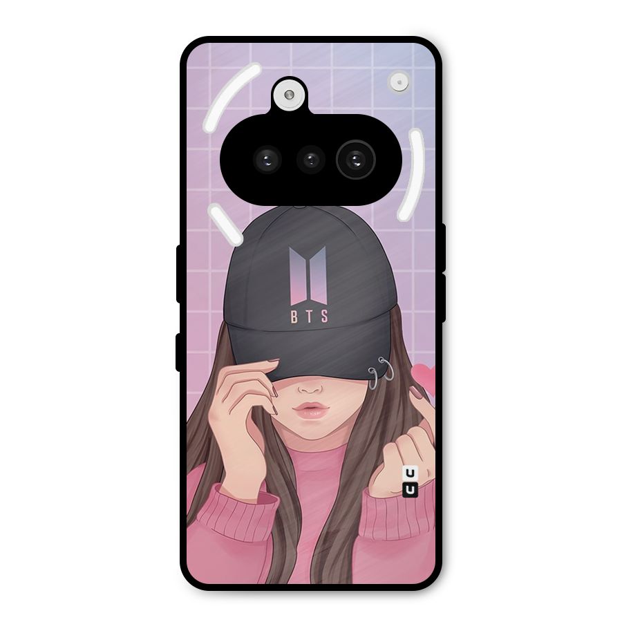 Anime Beautiful BTS Girl Metal Back Case for Nothing Phone 3a