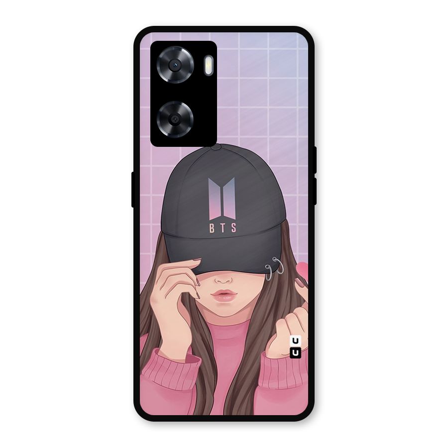 Anime Beautiful BTS Girl Metal Back Case for Oppo A57 2022