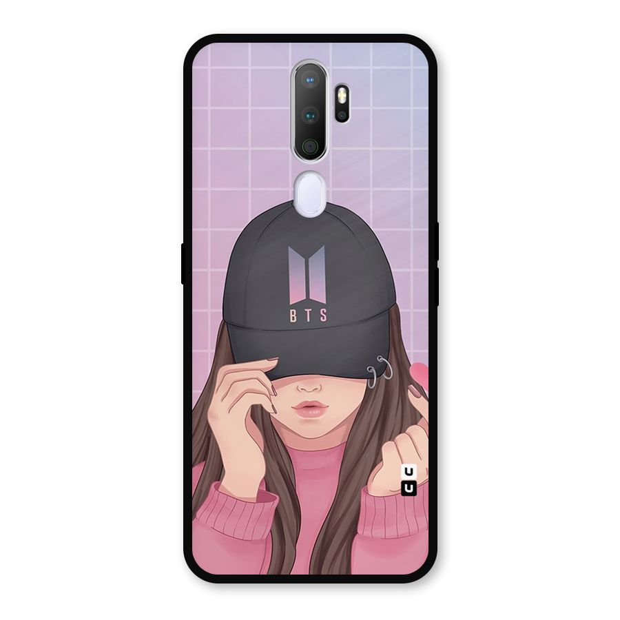 Anime Beautiful BTS Girl Metal Back Case for Oppo A9 (2020)