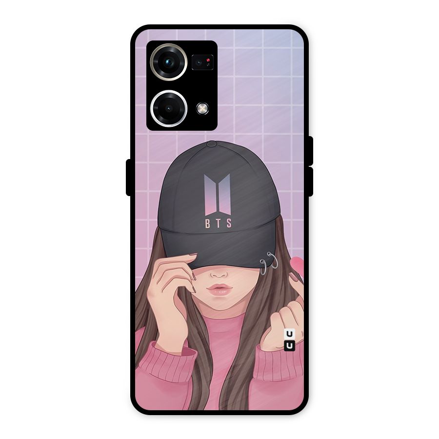 Anime Beautiful BTS Girl Metal Back Case for Oppo F21 Pro 4G