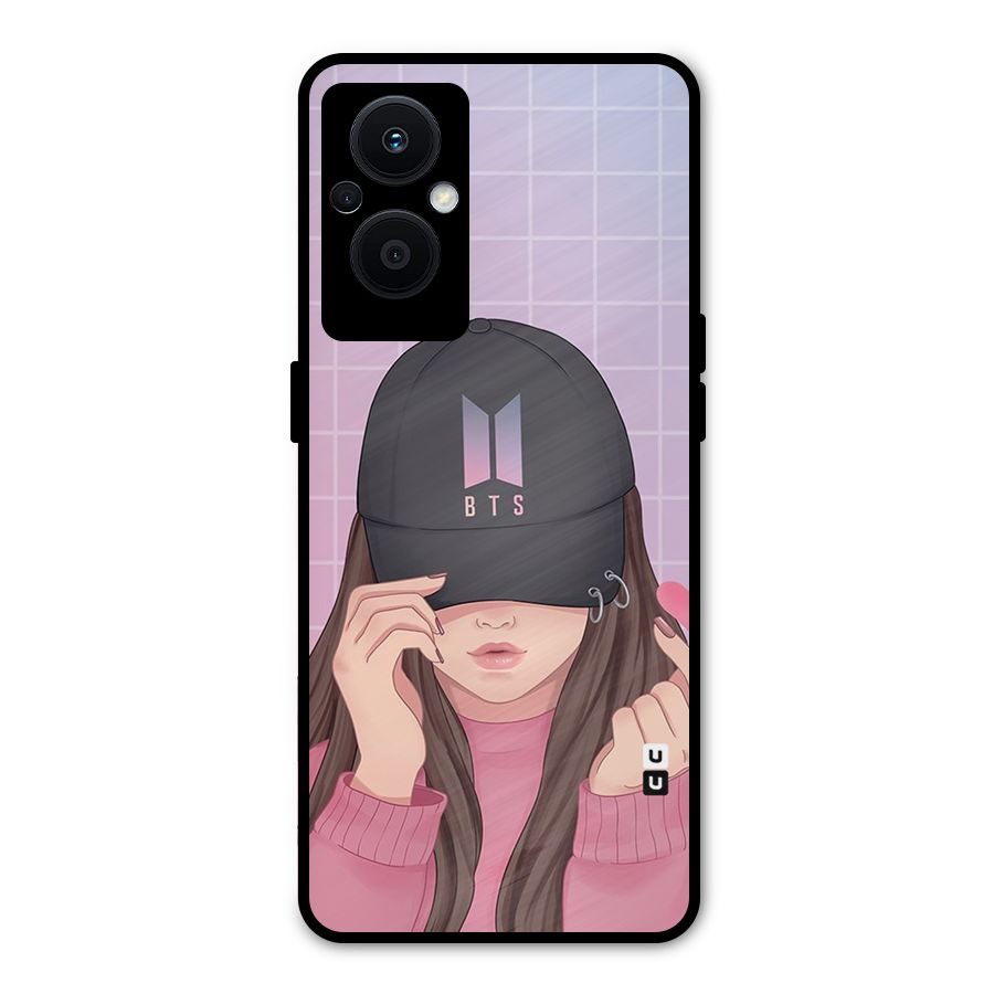 Anime Beautiful BTS Girl Metal Back Case for Oppo F21 Pro 5G