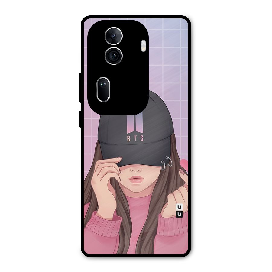 Anime Beautiful BTS Girl Metal Back Case for Oppo Reno11 Pro 5G