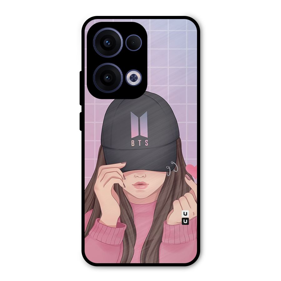 Anime Beautiful BTS Girl Metal Back Case for Oppo Reno13