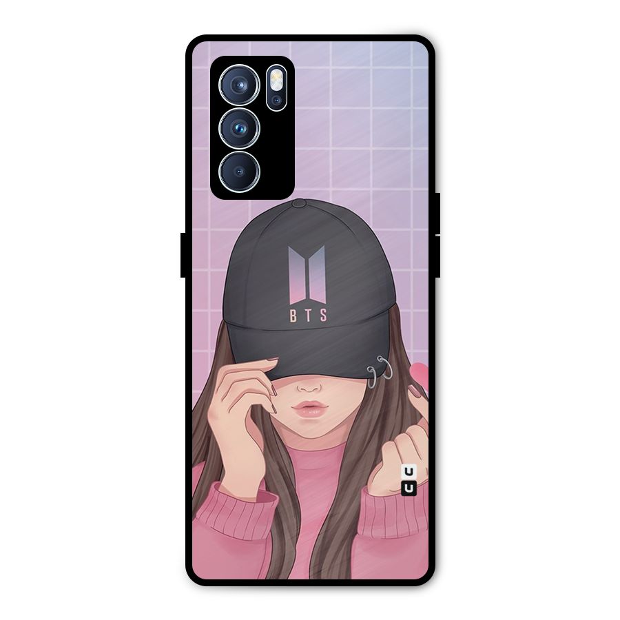 Anime Beautiful BTS Girl Metal Back Case for Oppo Reno6 Pro 5G