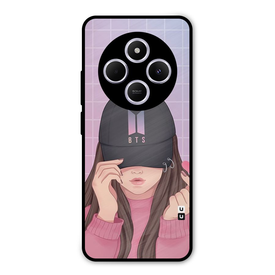 Anime Beautiful BTS Girl Metal Back Case for Poco C75 5G