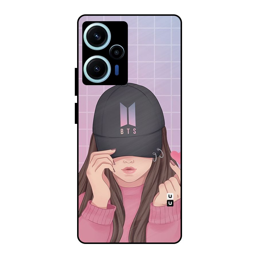 Anime Beautiful BTS Girl Metal Back Case for Poco F5