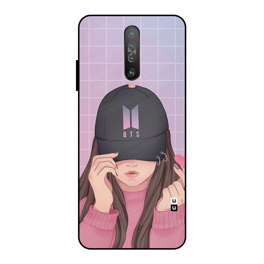 Anime Beautiful BTS Girl Metal Back Case for Poco X2