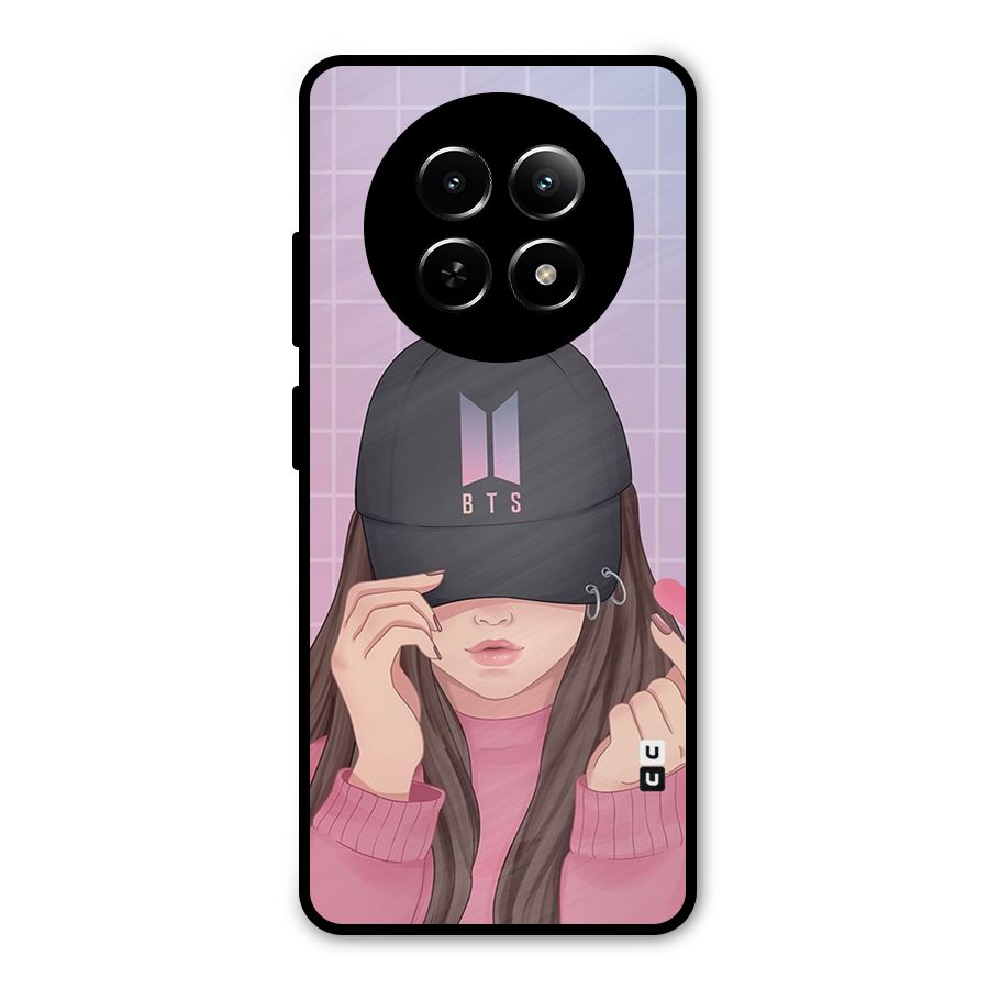 Anime Beautiful BTS Girl Metal Back Case for Realme 12 5G