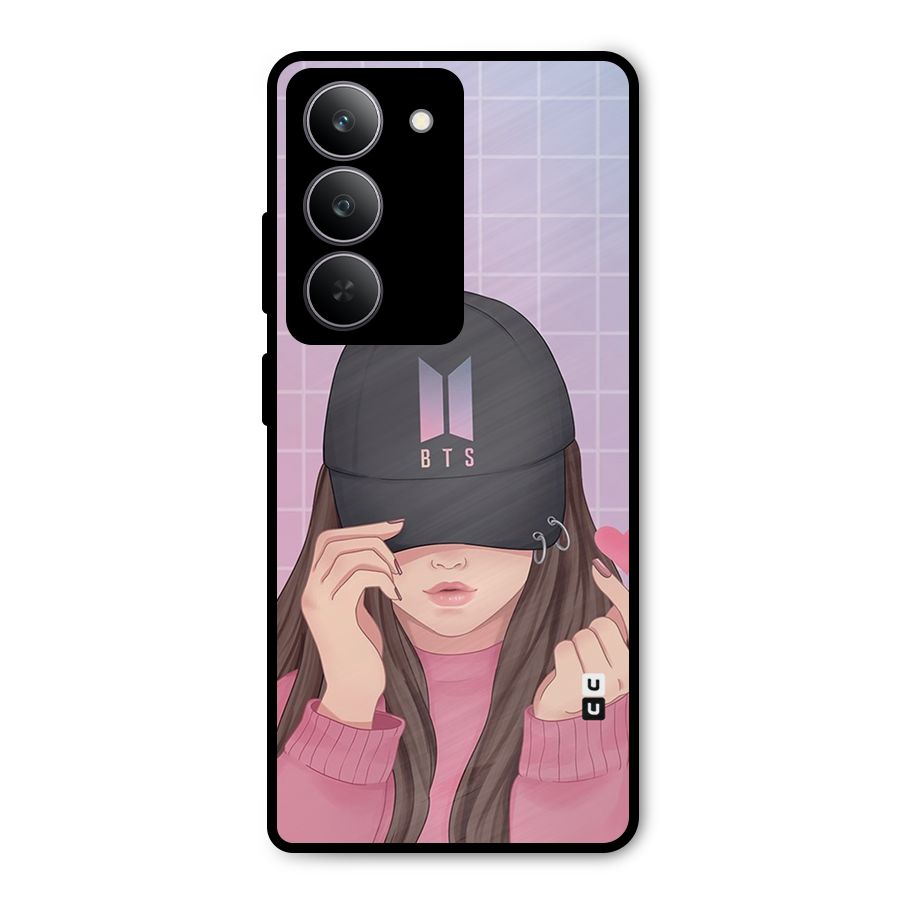Anime Beautiful BTS Girl Metal Back Case for Realme 14x