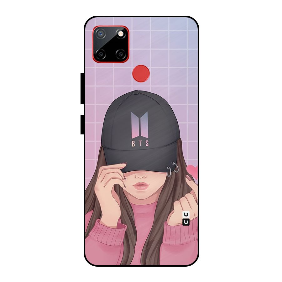 Anime Beautiful BTS Girl Metal Back Case for Realme C12